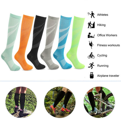 Compression Stocking Anti-slip Best for Basketball Football Outdoor Running  Socks Women Men Travel Compression Socks